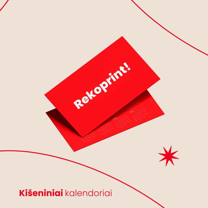 Kišeninių kalendorių gamyba su logotipu