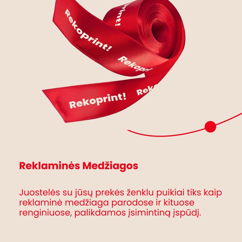 Juostelės su įmonės pavadinimu